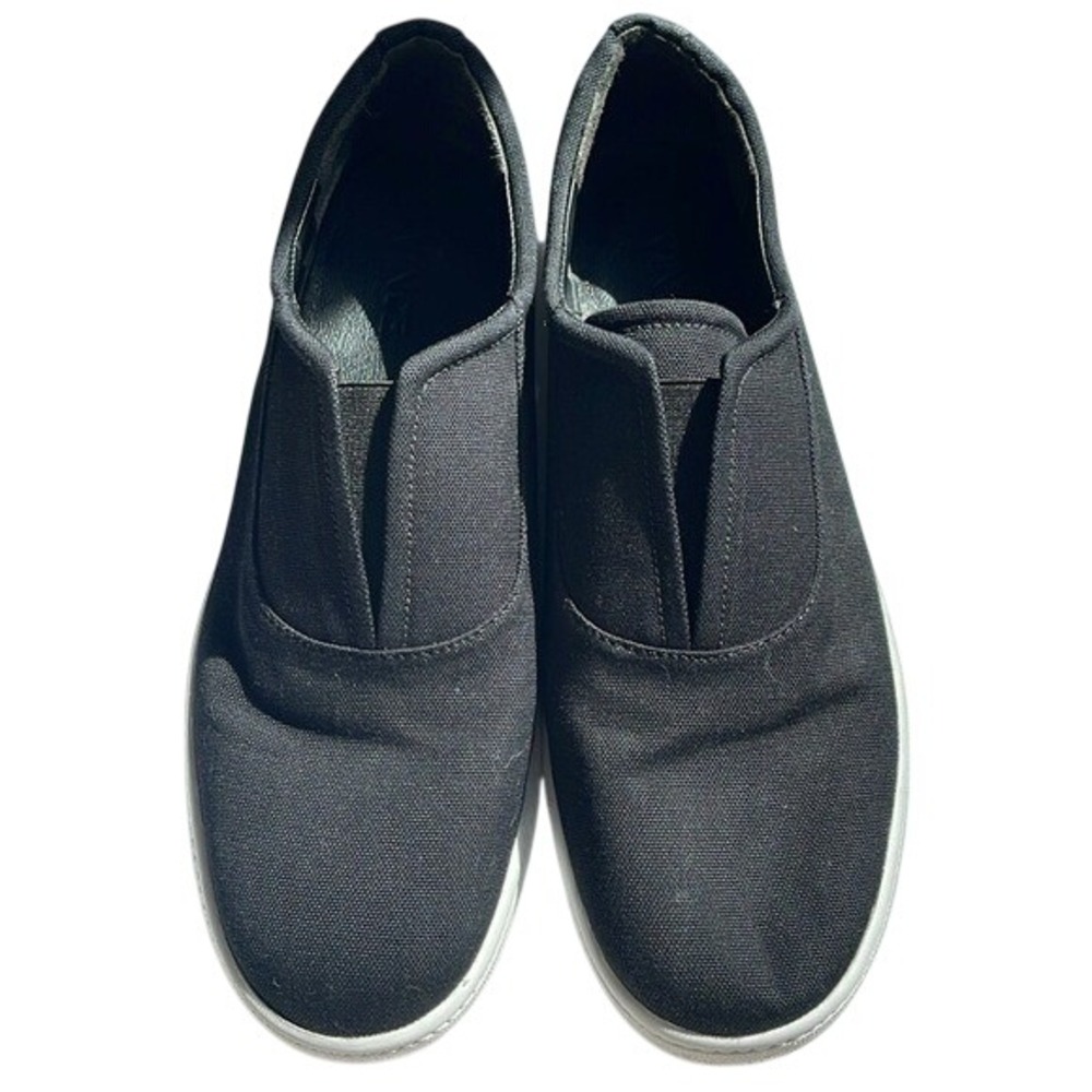 Vince Black Canvas Slip-On Sneakers Shoes‎ 7.5 NEW